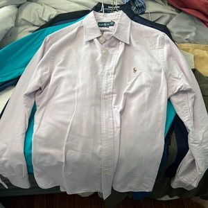 Wholesale Name Brand Dress Shirts Size MEDIUM Men’s Polo Alfani Pink Express